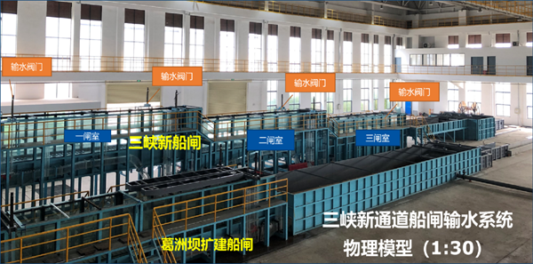 三峡新通道船闸输水系统物理模型.png